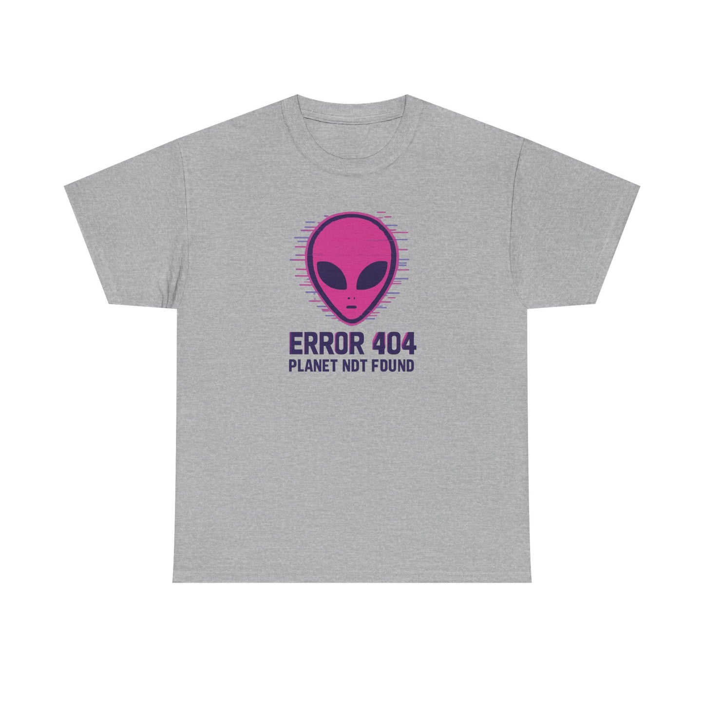 Alien Error 404 T-Shirt | Funny UFO Shirt | Retro Geek Tee | Unisex Sci-Fi Gift | Humorous Casual Apparel