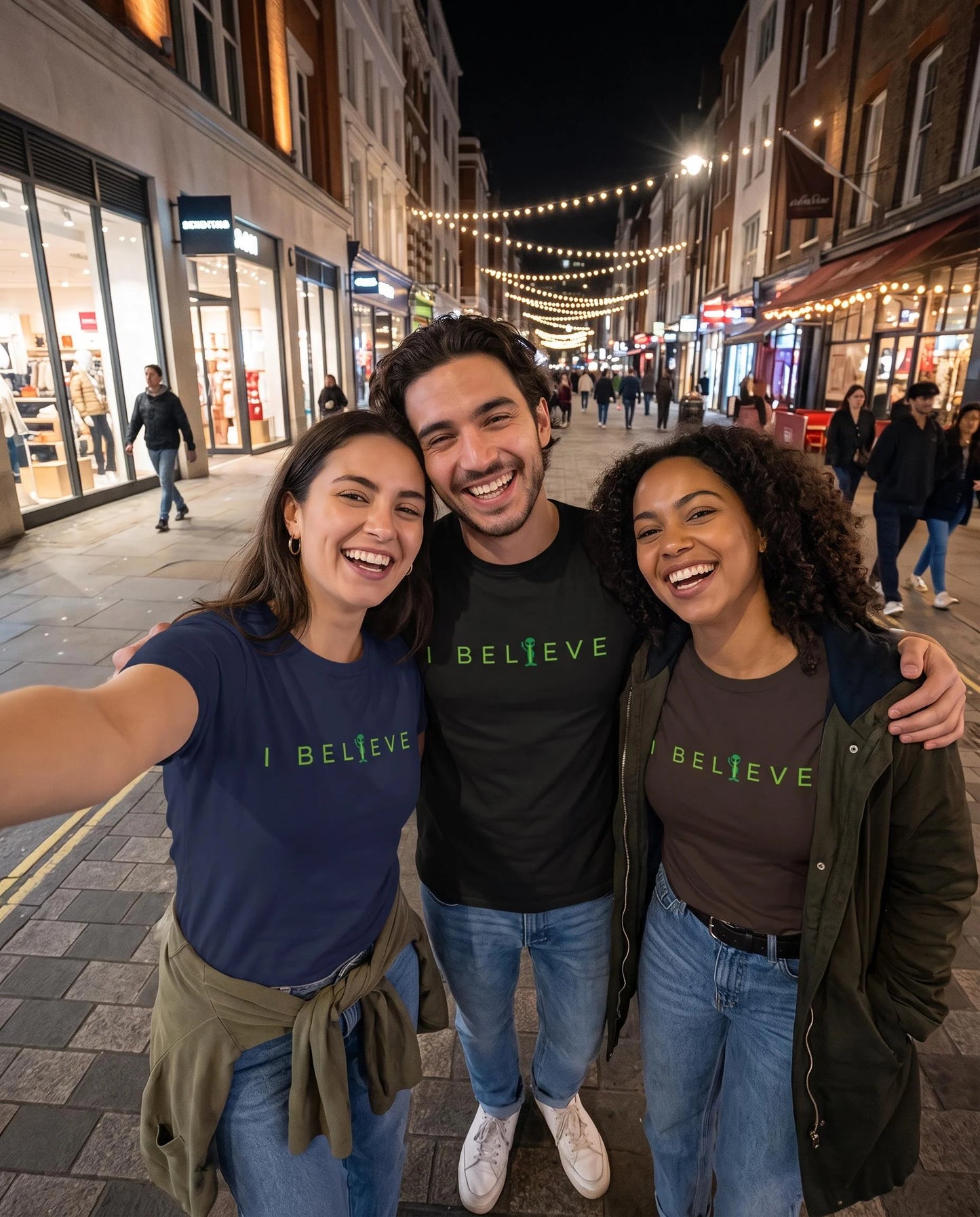 I Believe Minimalist Alien T-Shirt