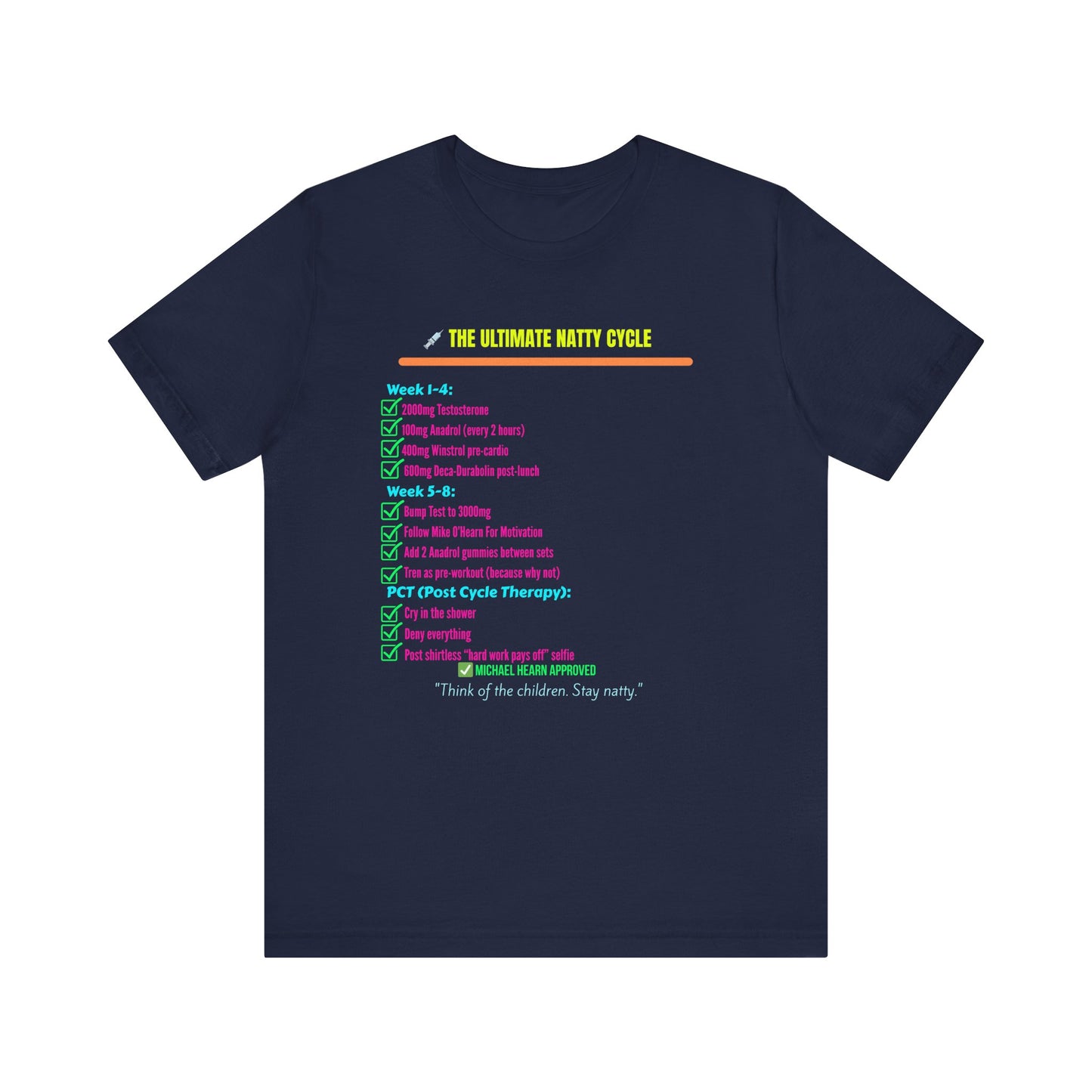 Funny Natty Cycle Tee - Unisex Jersey Short Sleeve Shirt for Fitness Enthusiasts