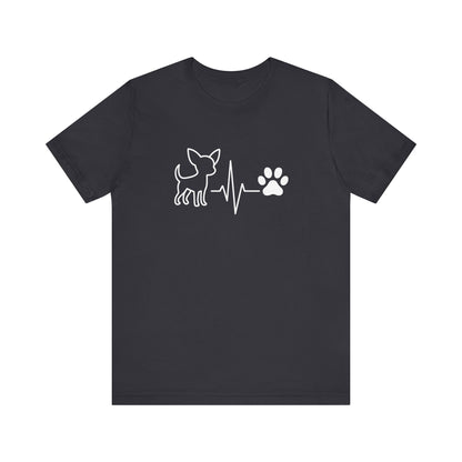 Chihuahua Heartbeat T-Shirt | Funny Dog Lover Gift & Pet Owner Tee
