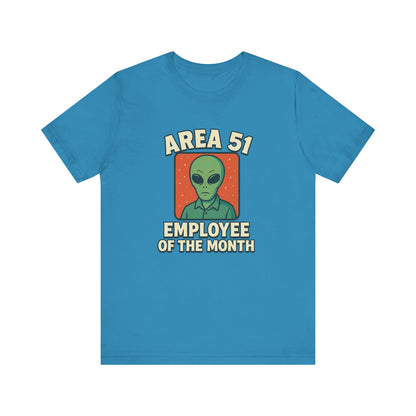 Area 51 Employee of the Month T-Shirt | Funny Alien Graphic Tee