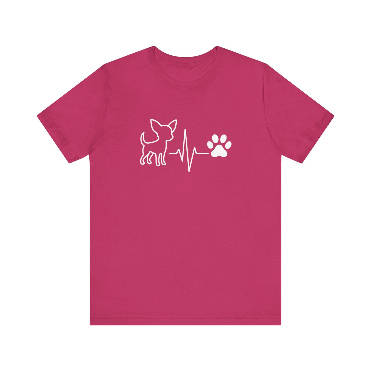 Chihuahua Heartbeat T-Shirt | Funny Dog Lover Gift & Pet Owner Tee