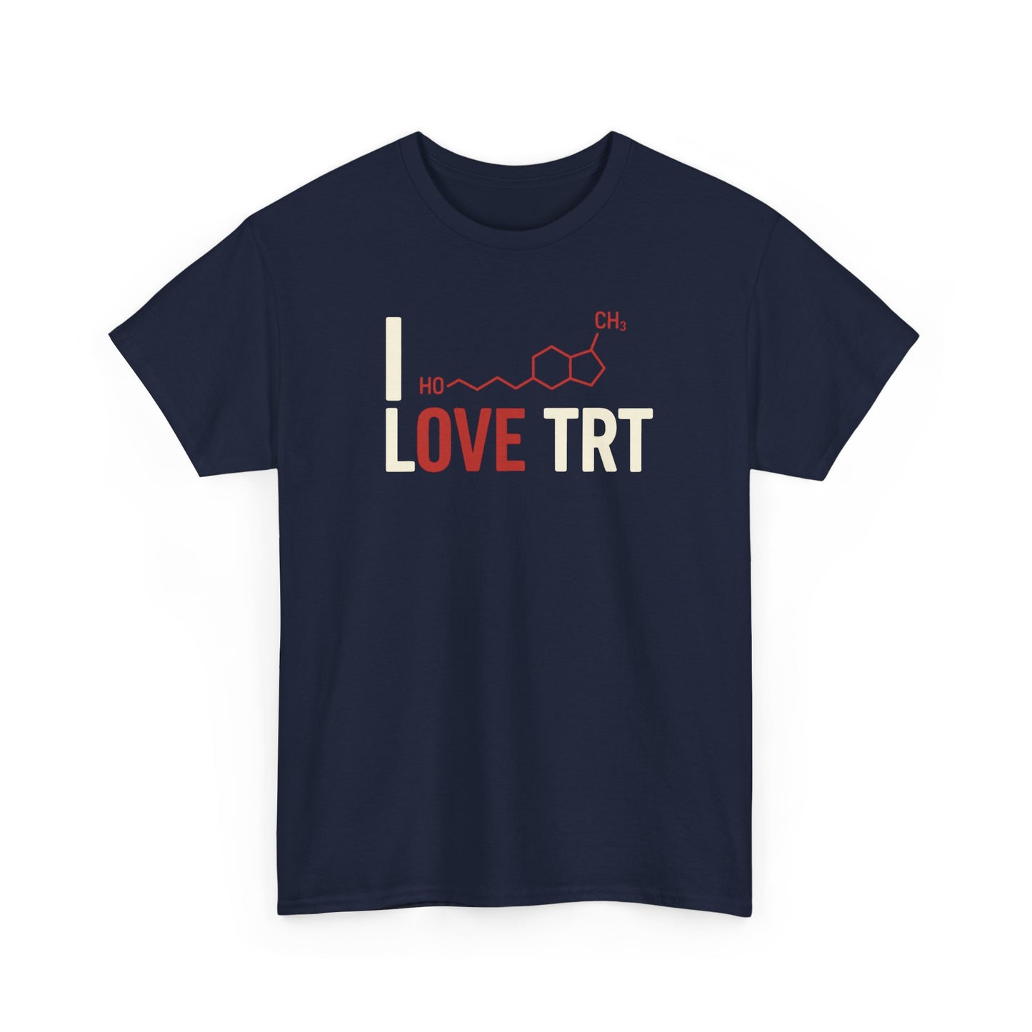 I Love TRT Unisex Heavy Cotton T-Shirt | Bodybuilding & Science Gift