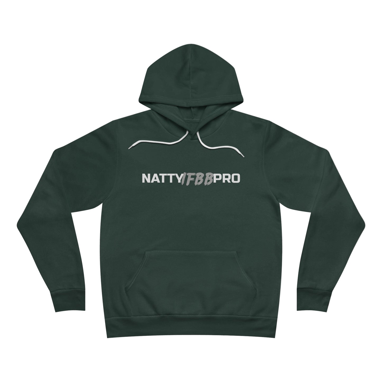 NattyIFB8 Pro Hoodie — Athletic Black Pullover with Bold Logo