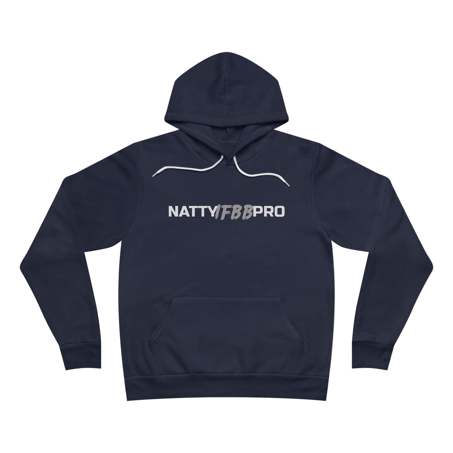 NattyIFB8 Pro Hoodie — Athletic Black Pullover with Bold Logo