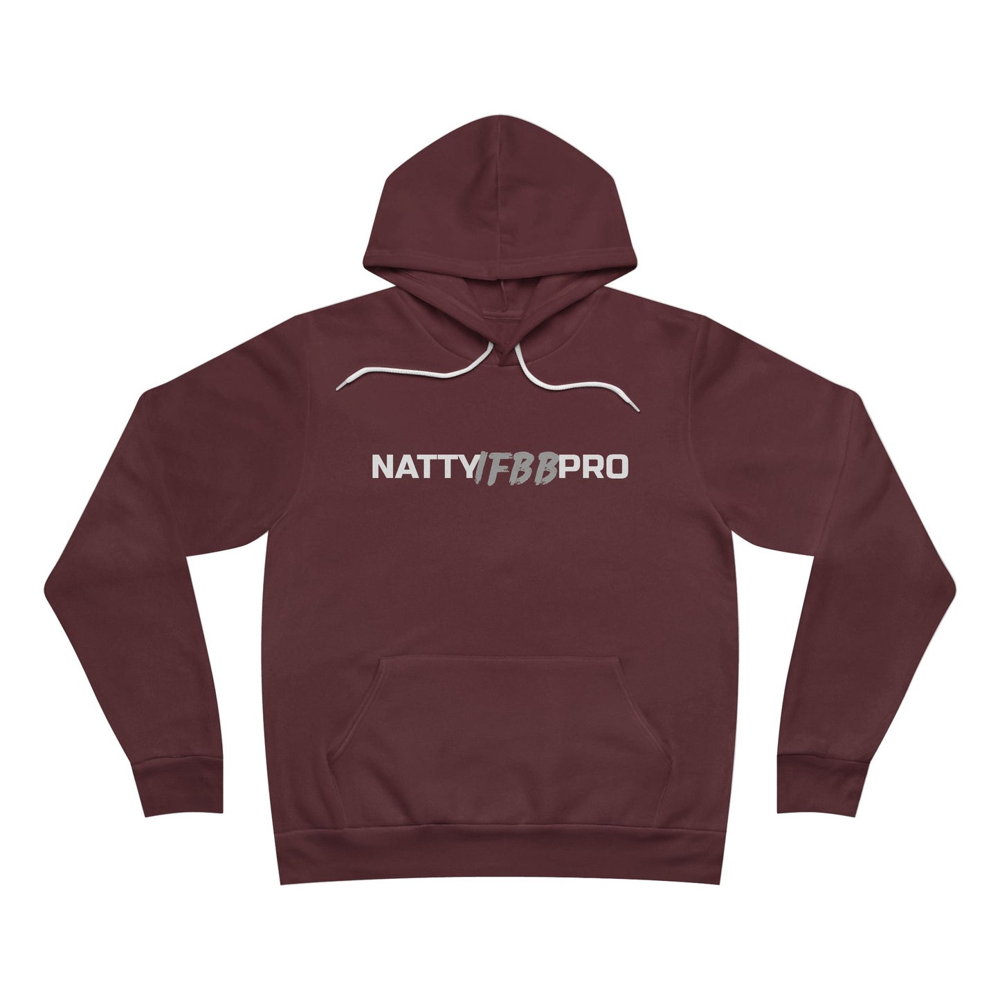 NattyIFB8 Pro Hoodie — Athletic Black Pullover with Bold Logo
