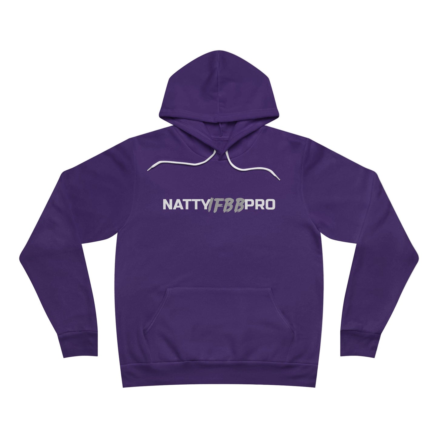 NattyIFB8 Pro Hoodie — Athletic Black Pullover with Bold Logo