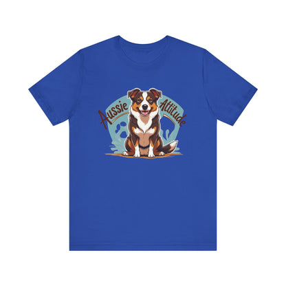 Aussie Attitude Australian Cattle Dog T-Shirt | Blue Heeler Dog Lover Gift, Unisex Pet Owner Tee