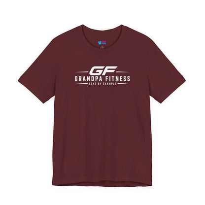 GF Grandpa Fitness Lead By Example T-Shirt | Grandpa Gym Shirt for Active Men