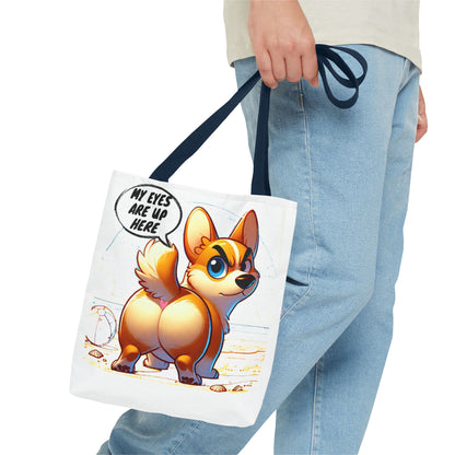 Cute Corgi Tote Bag | Dog Lover Gift, Fun Reusable Shopping Bag, Pet Owner Beach Tote