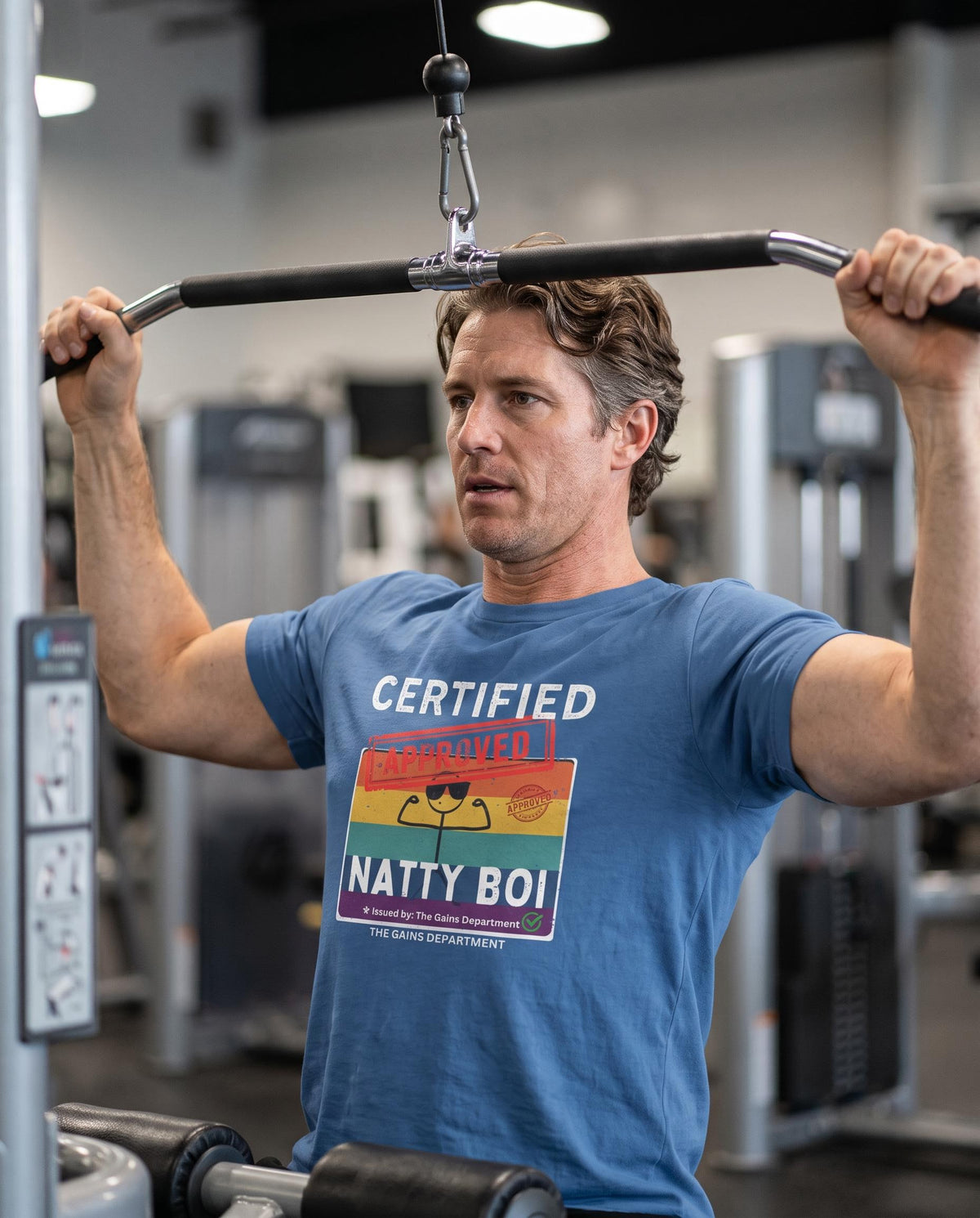 Funny Certified Natty Boi Unisex Jersey Tee - Trendy & Fun T-Shirt for Gym Enthusiasts