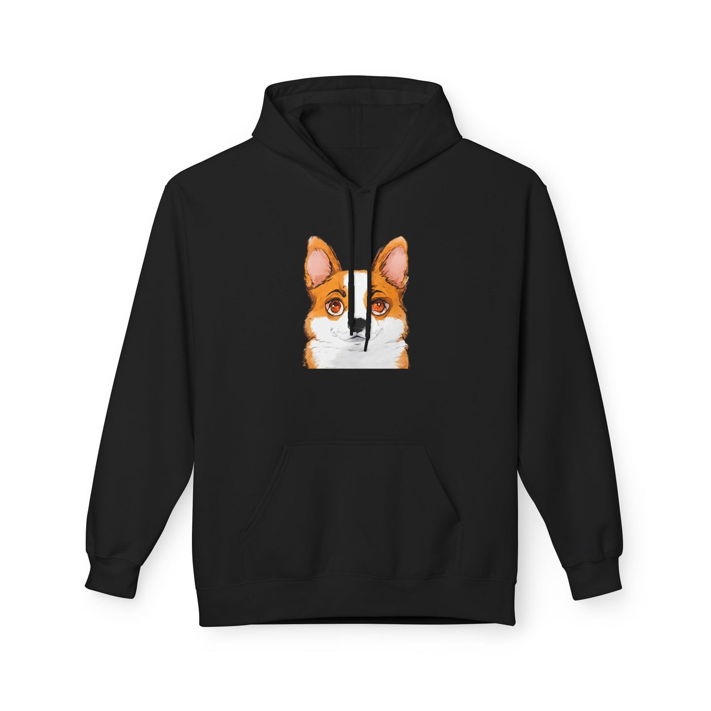 Corgi Hoodie, Corgi Face Pullover Cute Pembroke Welsh Corgi Hoodie for Dog Lovers