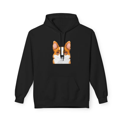 Corgi Hoodie, Corgi Face Pullover Cute Pembroke Welsh Corgi Hoodie for Dog Lovers