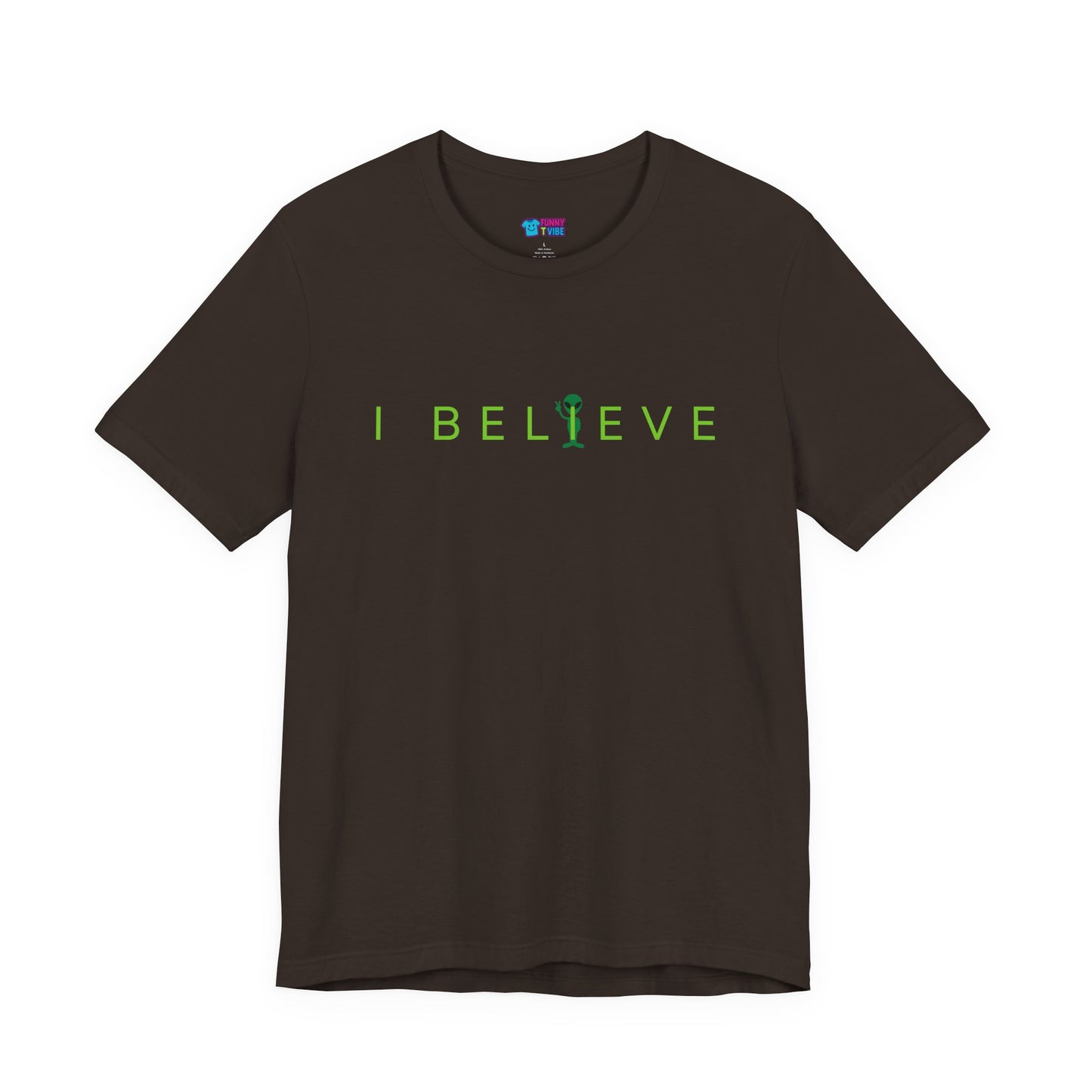 I Believe Minimalist Alien T-Shirt