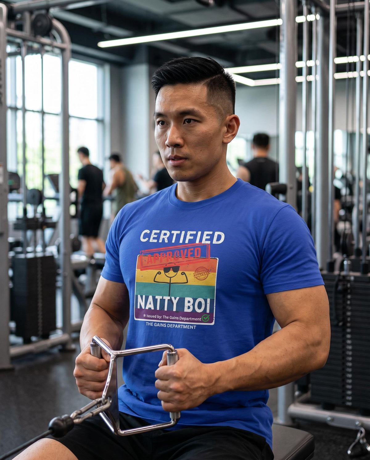 Funny Certified Natty Boi Unisex Jersey Tee - Trendy & Fun T-Shirt for Gym Enthusiasts