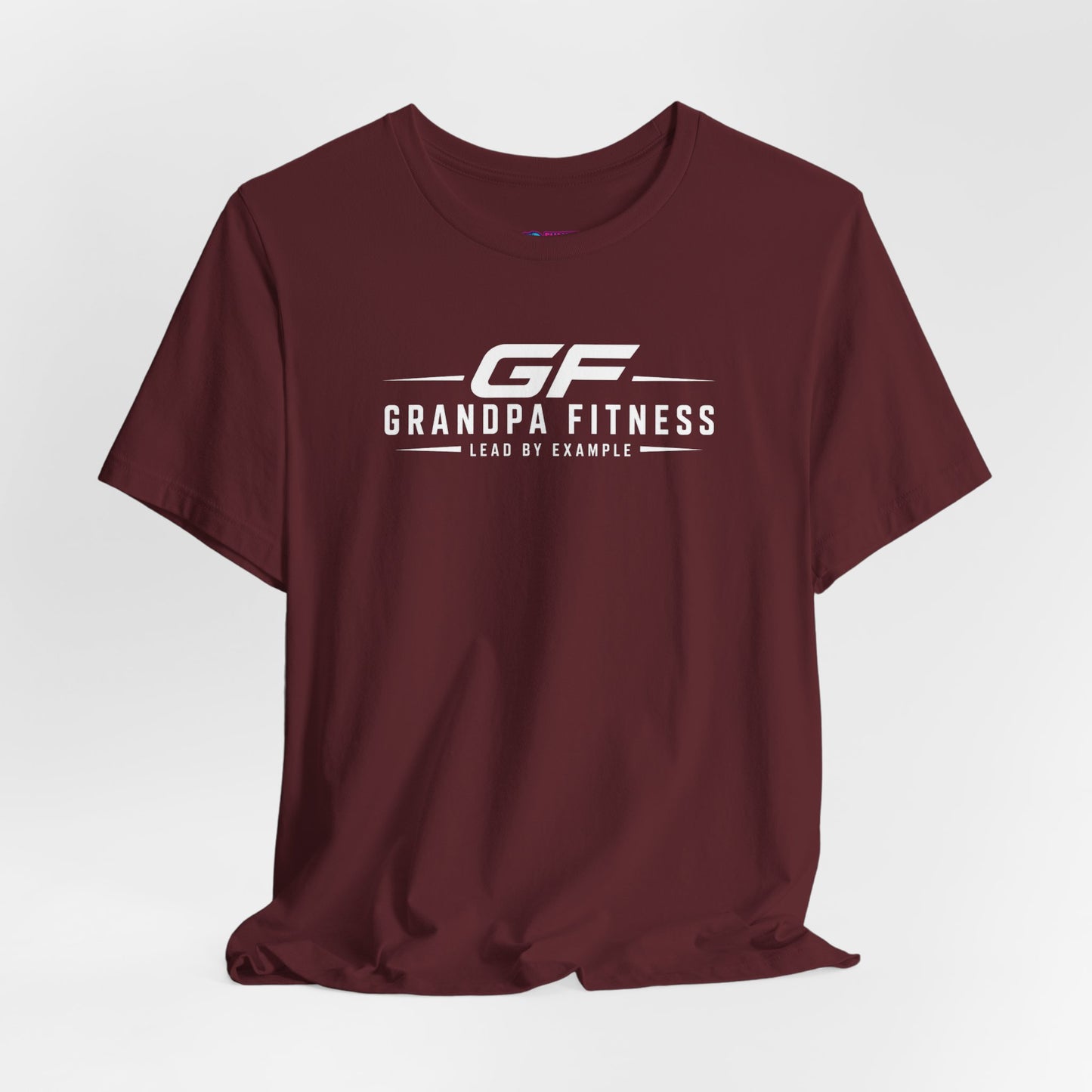 GF Grandpa Fitness Lead By Example T-Shirt | Grandpa Gym Shirt for Active Men
