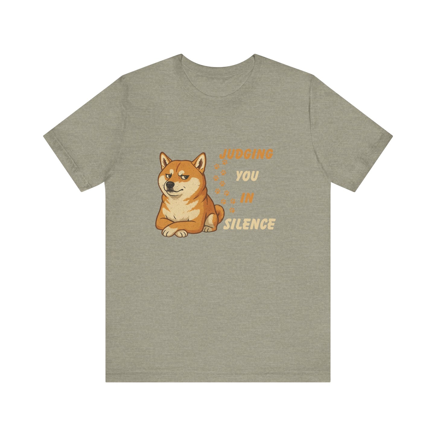 Funny Shiba Inu Judgment T-Shirt - Unisex Jersey Tee for Pet Lovers