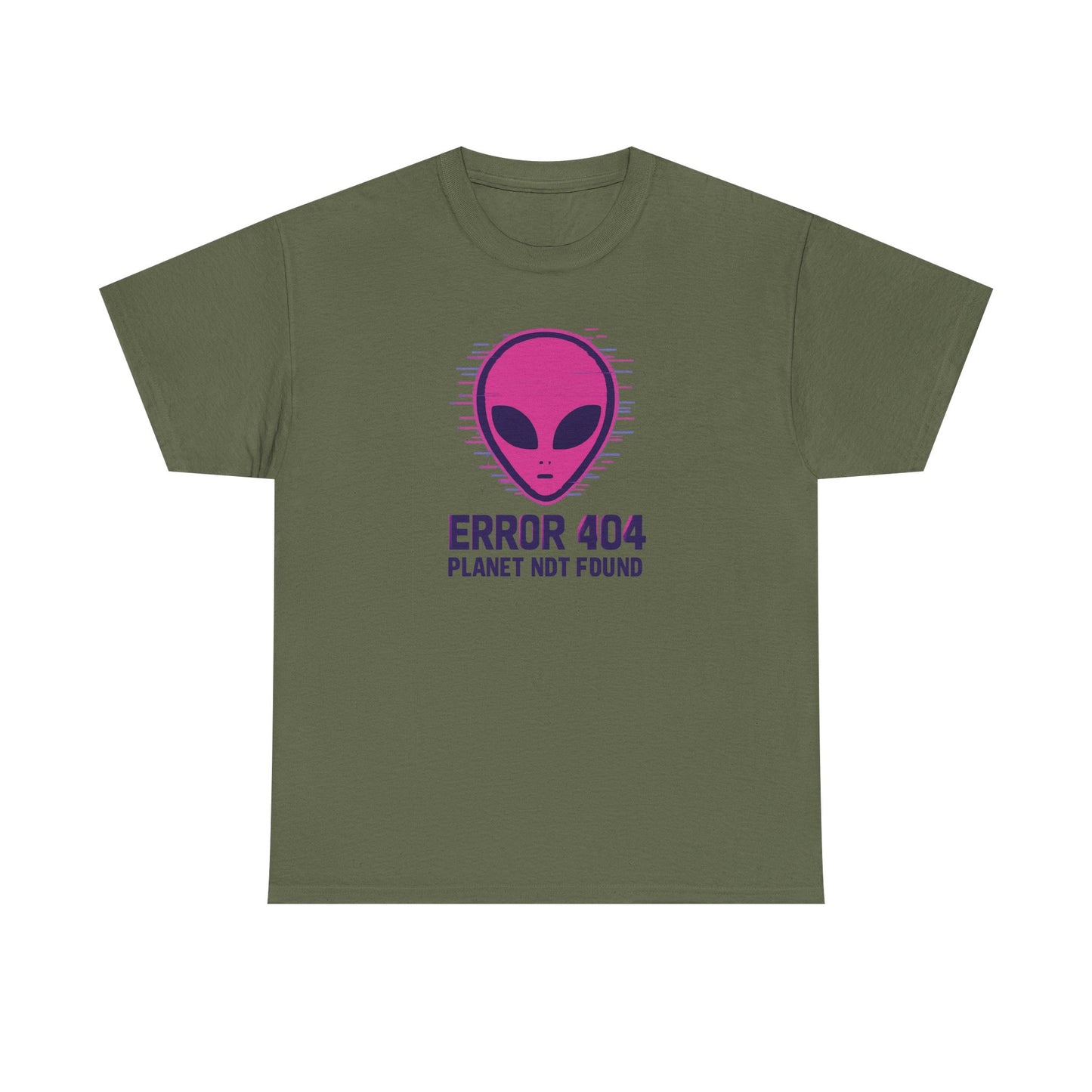Alien Error 404 T-Shirt | Funny UFO Shirt | Retro Geek Tee | Unisex Sci-Fi Gift | Humorous Casual Apparel