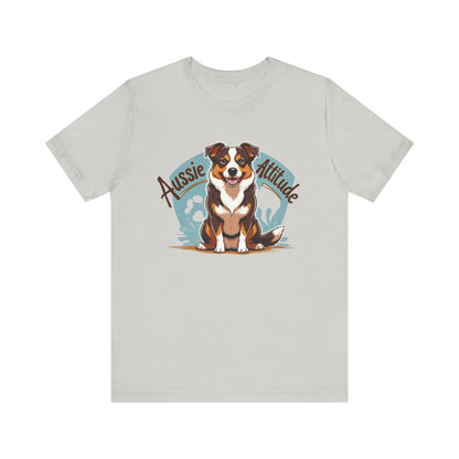 Aussie Attitude Australian Cattle Dog T-Shirt | Blue Heeler Dog Lover Gift, Unisex Pet Owner Tee