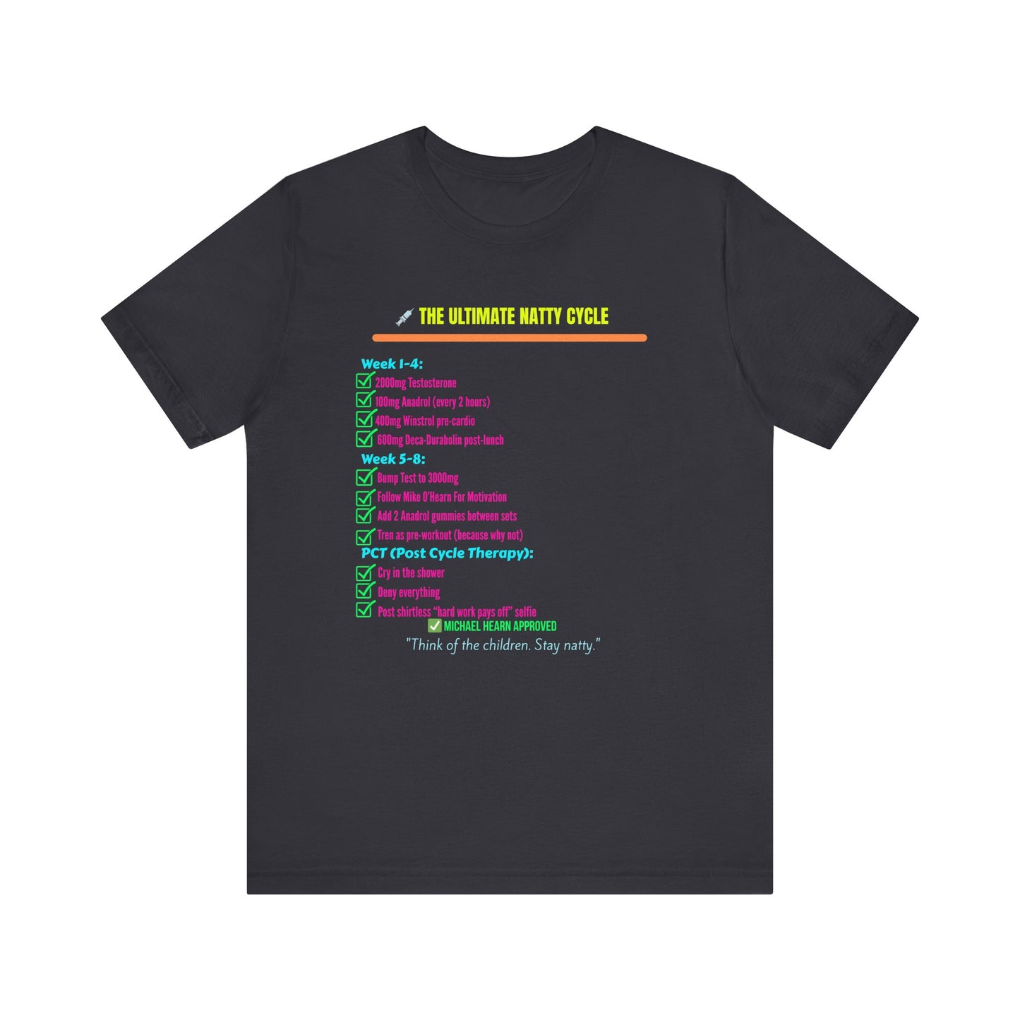 Funny Natty Cycle Tee - Unisex Jersey Short Sleeve Shirt for Fitness Enthusiasts