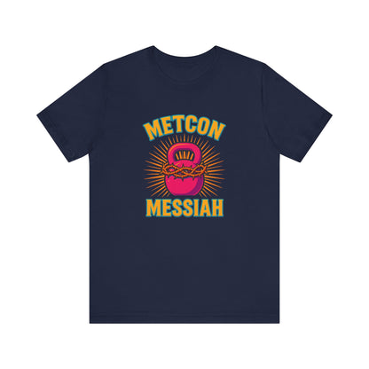 CrossFit Metcon Messiah T-Shirt | Funny Workout Tee, Unisex Fitness Gift for Lifters