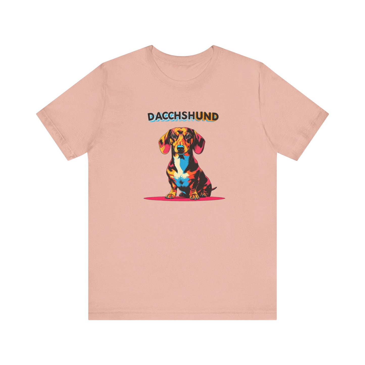 Colorful Dachshund Tee - Unisex Dog Lover T-Shirt, Gift for Pet Owners, Cute Casual Wear, Animal Advocate Apparel, Perfect for Birthdays