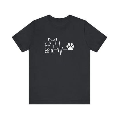 Chihuahua Heartbeat T-Shirt | Funny Dog Lover Gift & Pet Owner Tee