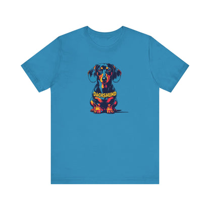 Colorful Dachshund T-Shirt | Cute Wiener Dog Tee, Dog Lover Gift, Unisex Pet Owner Shirt
