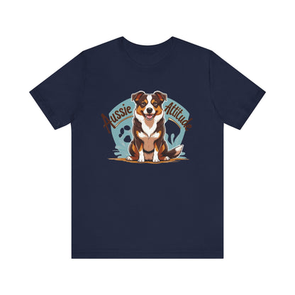 Aussie Attitude Australian Cattle Dog T-Shirt | Blue Heeler Dog Lover Gift, Unisex Pet Owner Tee