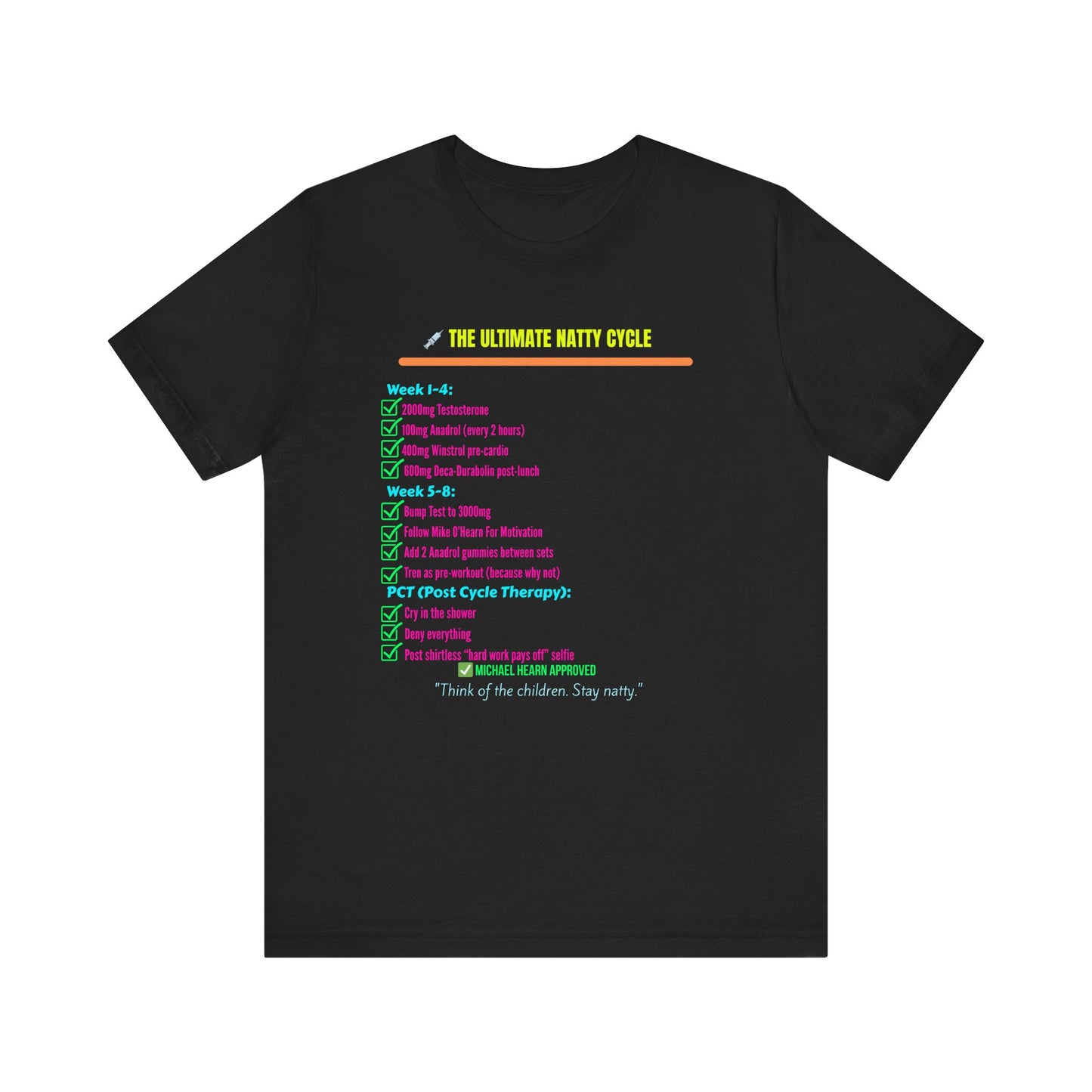 Funny Natty Cycle Tee - Unisex Jersey Short Sleeve Shirt for Fitness Enthusiasts