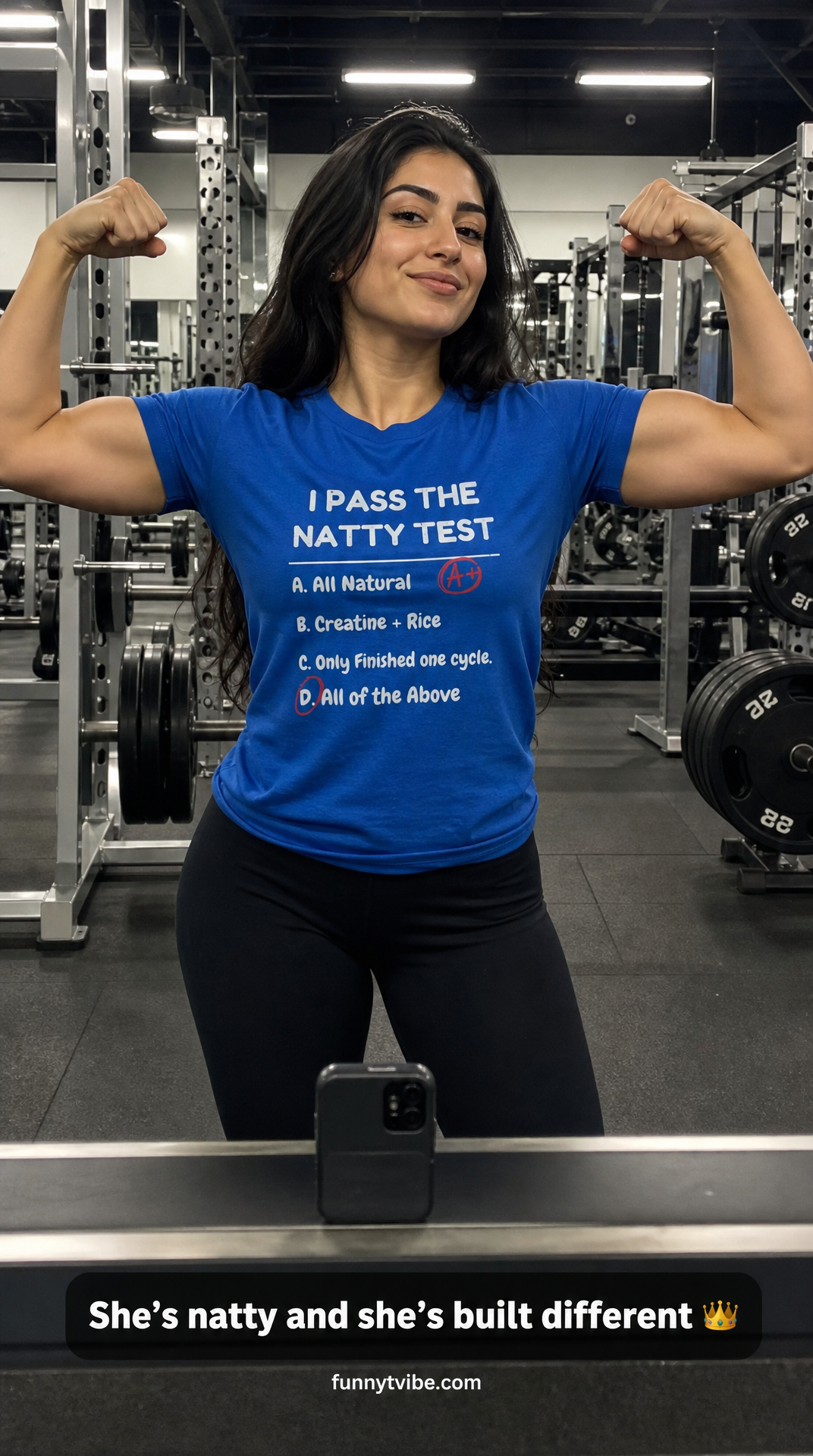 Distressed "I Pass the Natty Test" Funny Unisex T-Shirt | Fitness & Gym Gift