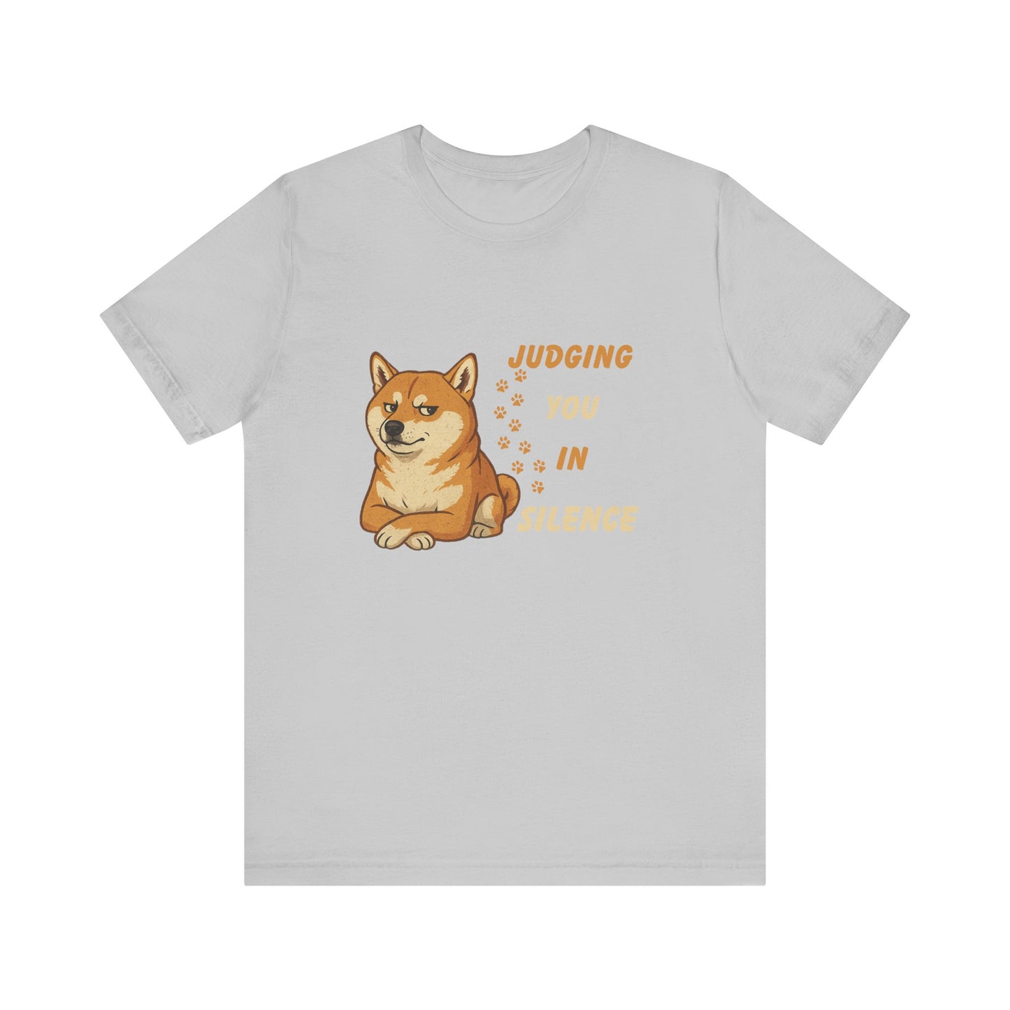 Funny Shiba Inu Judgment T-Shirt - Unisex Jersey Tee for Pet Lovers