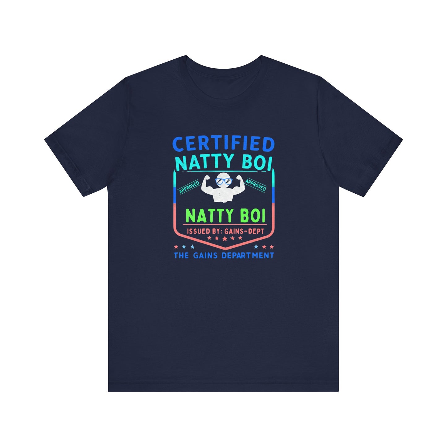 Certified Natty Boi Tee - Funny Gym Shirt for Fitness Lovers