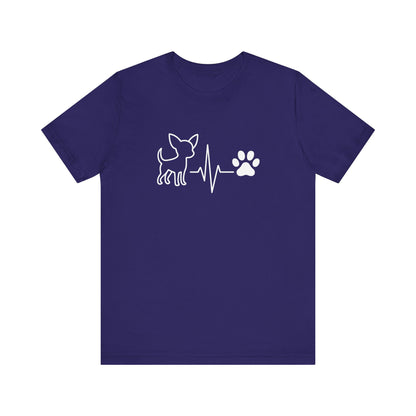 Chihuahua Heartbeat T-Shirt | Funny Dog Lover Gift & Pet Owner Tee