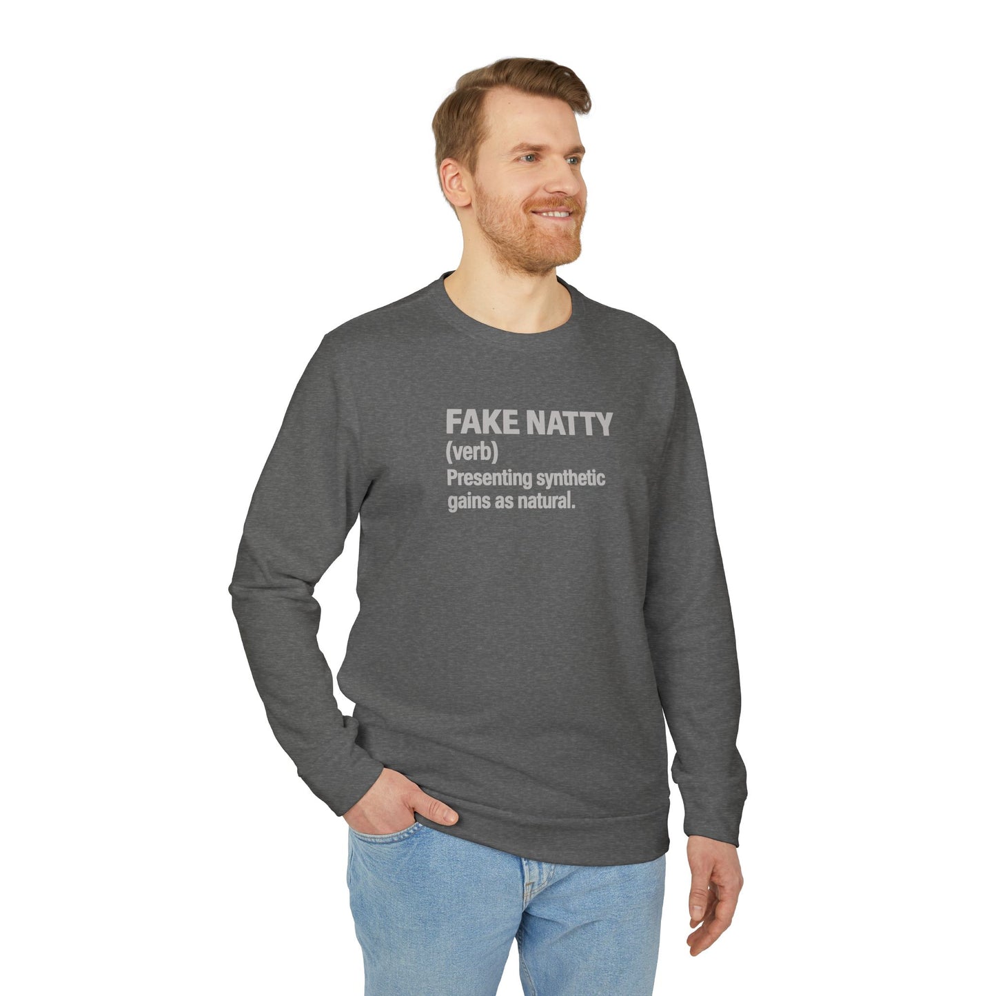 Adidas Fake Natty Crewneck | Gym Humor Sweatshirt
