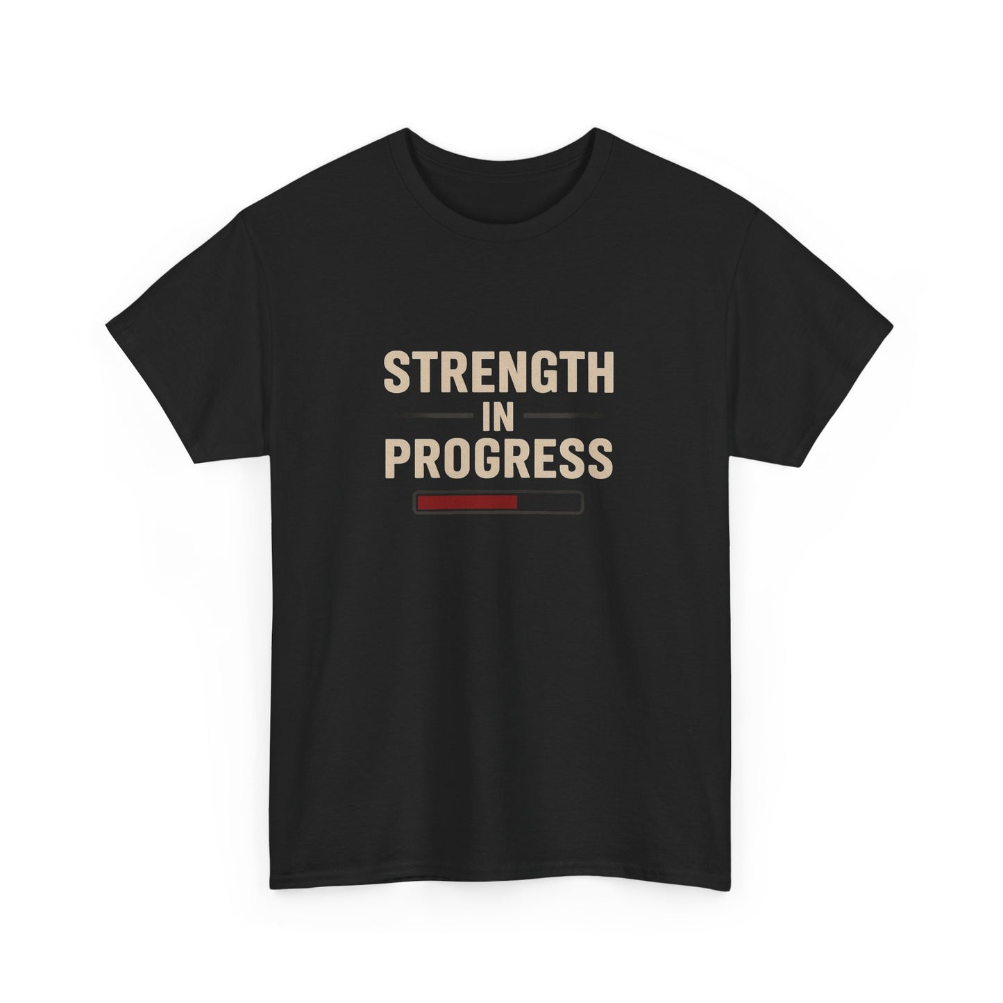 Motivational Unisex T-Shirt: "Strength in Progress" Fitness Shirt