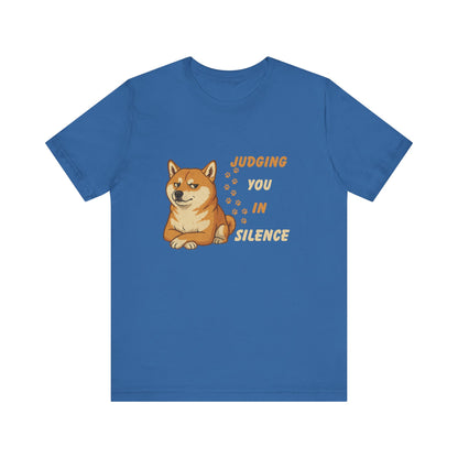 Funny Shiba Inu Judgment T-Shirt | Unisex Dog Lover & Humorous Pet Tee