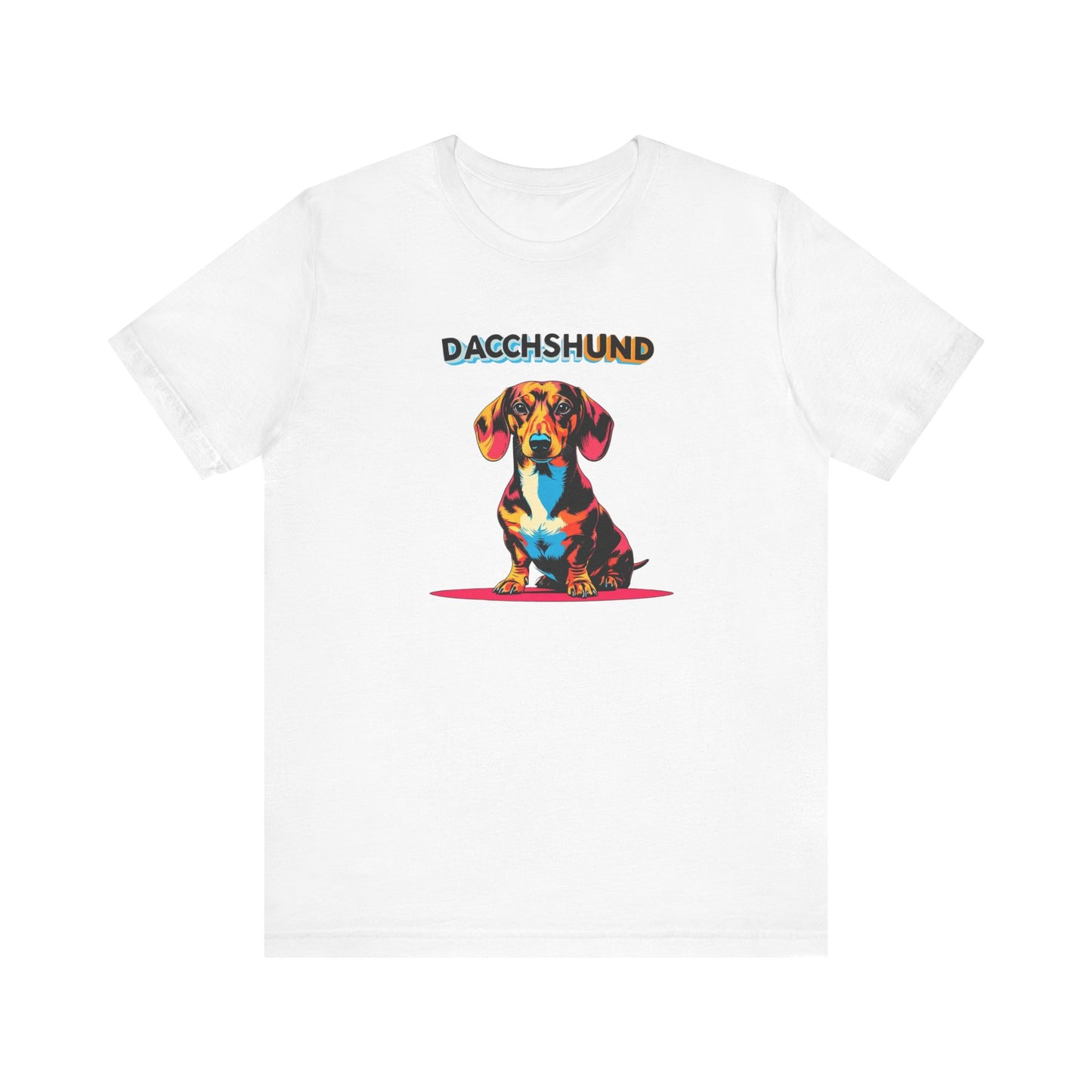 Colorful Dachshund Tee - Unisex Dog Lover T-Shirt, Gift for Pet Owners, Cute Casual Wear, Animal Advocate Apparel, Perfect for Birthdays