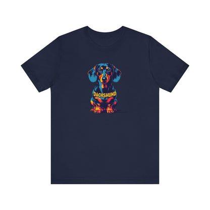 Colorful Dachshund T-Shirt | Cute Wiener Dog Tee, Dog Lover Gift, Unisex Pet Owner Shirt