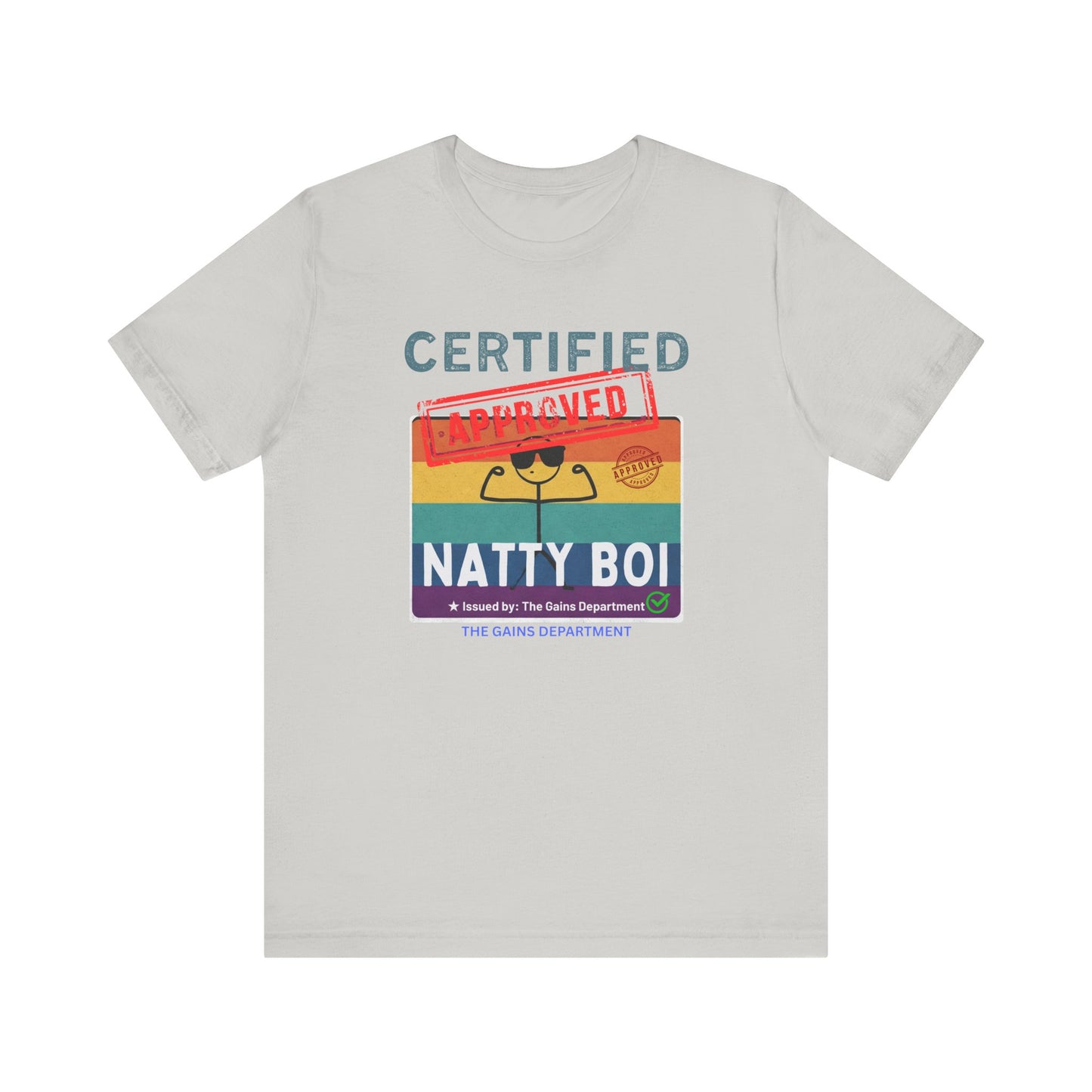 Certified Natty Boi Unisex Tee - Funny Gym Shirt for Fitness Lovers