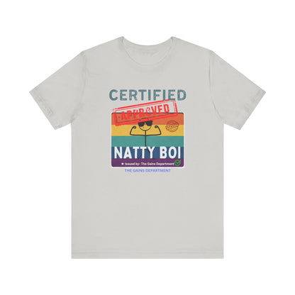 Certified Natty Boi Unisex Tee - Funny Gym Shirt for Fitness Lovers