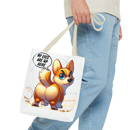 Cute Corgi Tote Bag | Dog Lover Gift, Fun Reusable Shopping Bag, Pet Owner Beach Tote