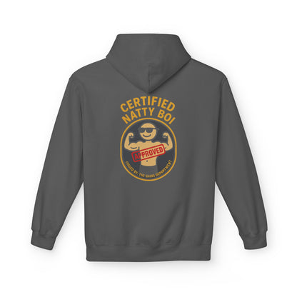 Lifetime Natty Midweight Hoodie | Certified Gym Enthusiast & Fitness Gift