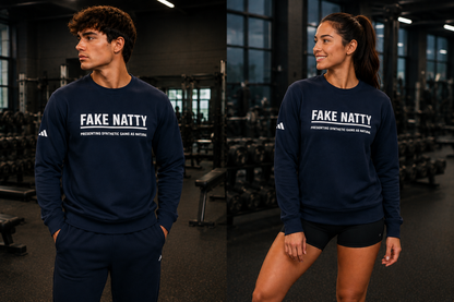 Adidas Fake Natty Crewneck Gym Humor Sweatshirt
