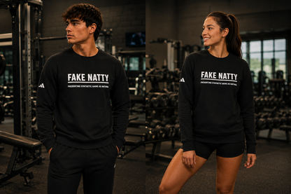 Adidas Fake Natty Crewneck Gym Humor Sweatshirt