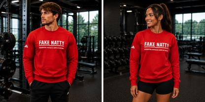 Adidas Fake Natty Crewneck Gym Humor Sweatshirt