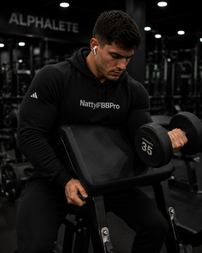 Adidas Natty IFBBPro Hoodie | Minimal Gym Pullover