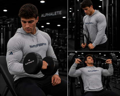 Adidas Natty IFBBPro Hoodie | Minimal Gym Pullover