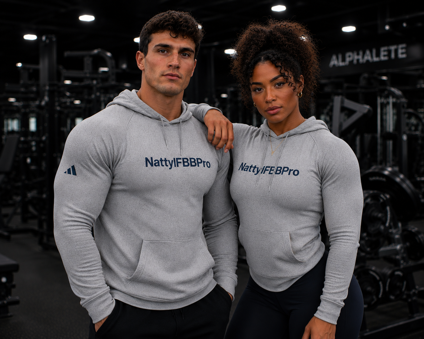 Adidas Natty IFBBPro Hoodie | Minimal Gym Pullover