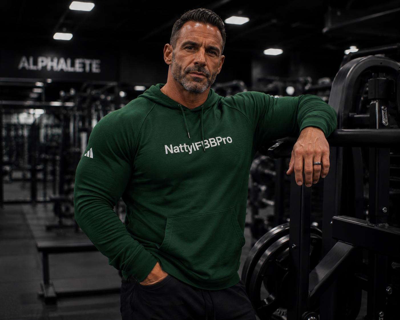 Adidas Natty IFBBPro Hoodie | Minimal Gym Pullover